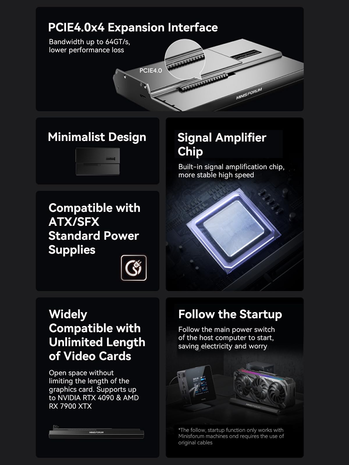 MINISFORUM DEG1 Station d'accu - Oculink Gpu Dock Station avis et prix